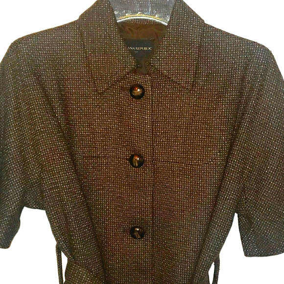 🍂❄️👠👖💼Banana Republic Short Sleeve Jacket sz M - Picture 2 of 11